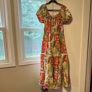 Farm Rio Macie Tiered Maxi Dress